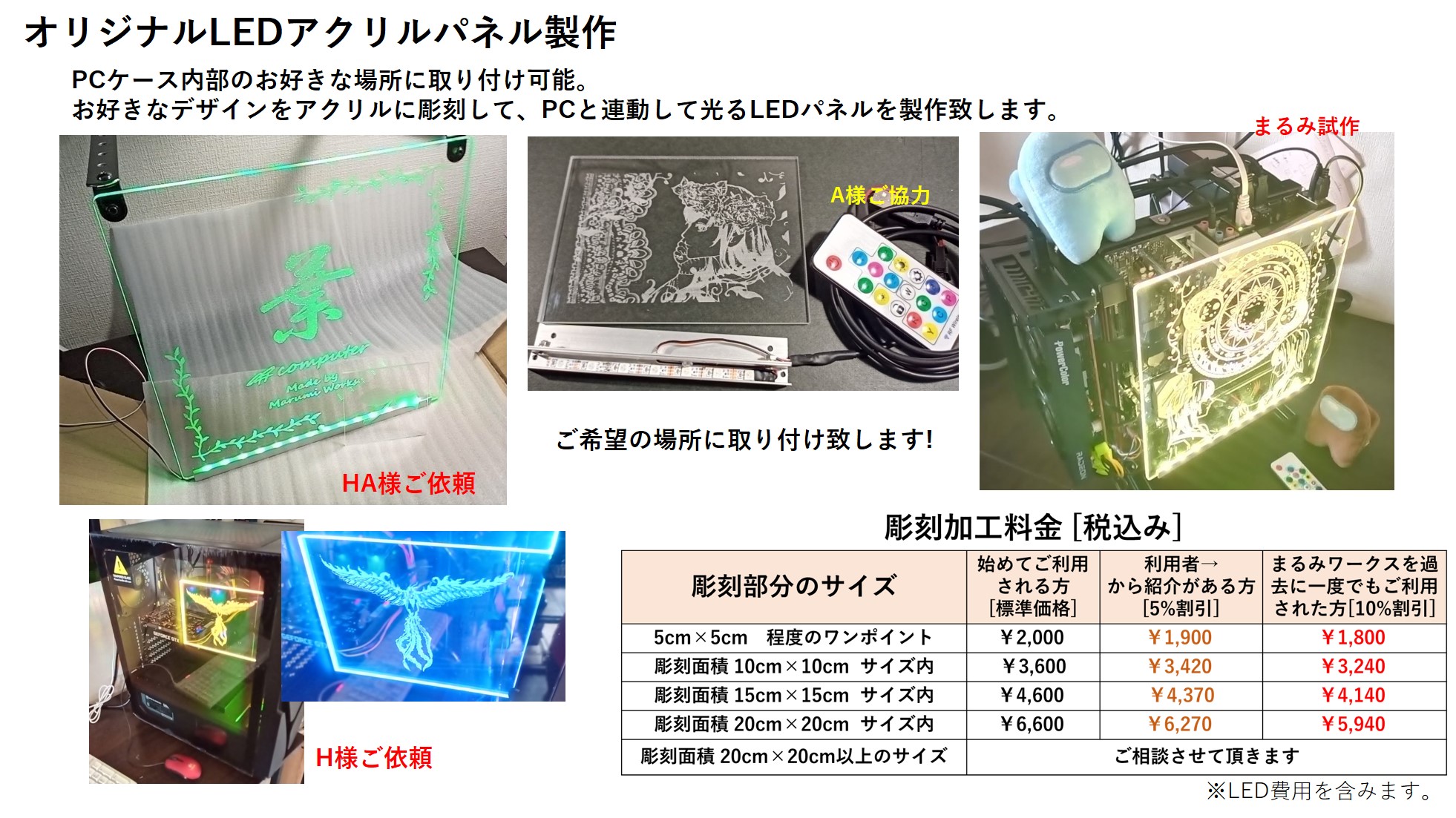 ケース彫刻・マーキングサービス – MarumiWorks まるみワークス